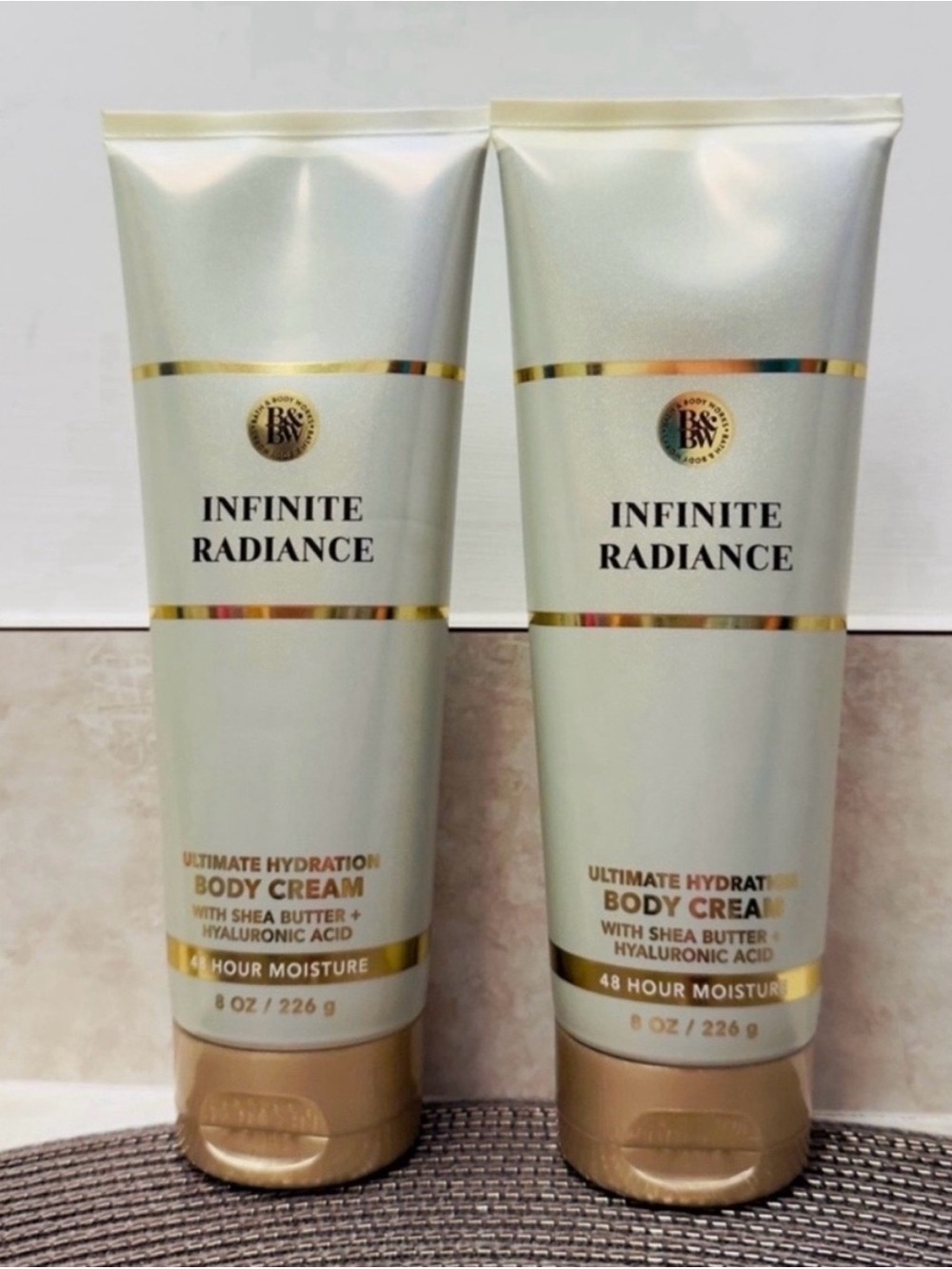 NWT BBW Infinite Radiance Ultimate Hydration Body Cream Duo